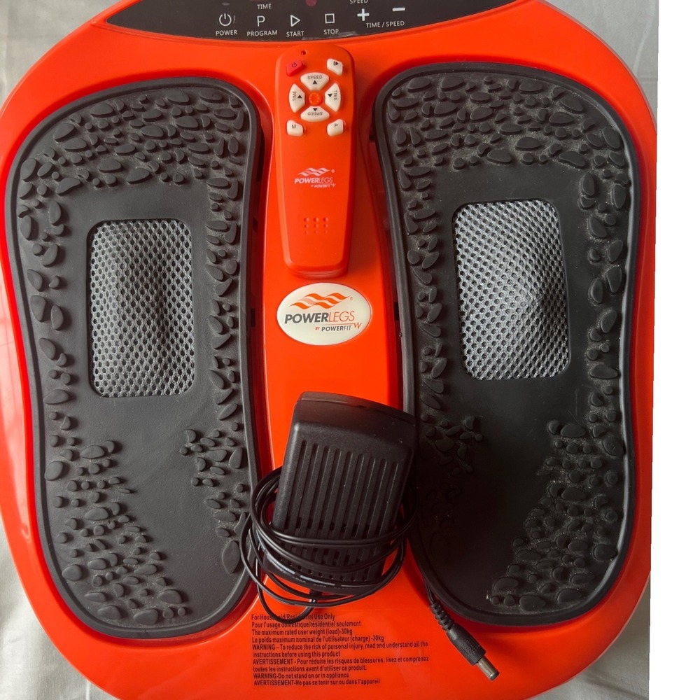 PowerFit Power Legs Vibrating Foot Massager Exerciser Orange ETF002M Tested - Picture 3 of 9